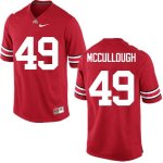 Men's Ohio State Buckeyes #49 Liam McCullough Red Nike NCAA College Football Jersey High Quality QSM5244NY